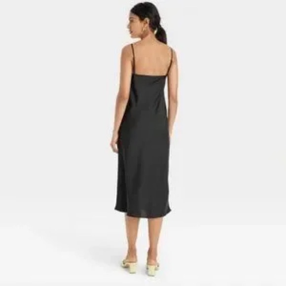 Lace Trim Midi Cami Slip Dress - Picture 2 of 2